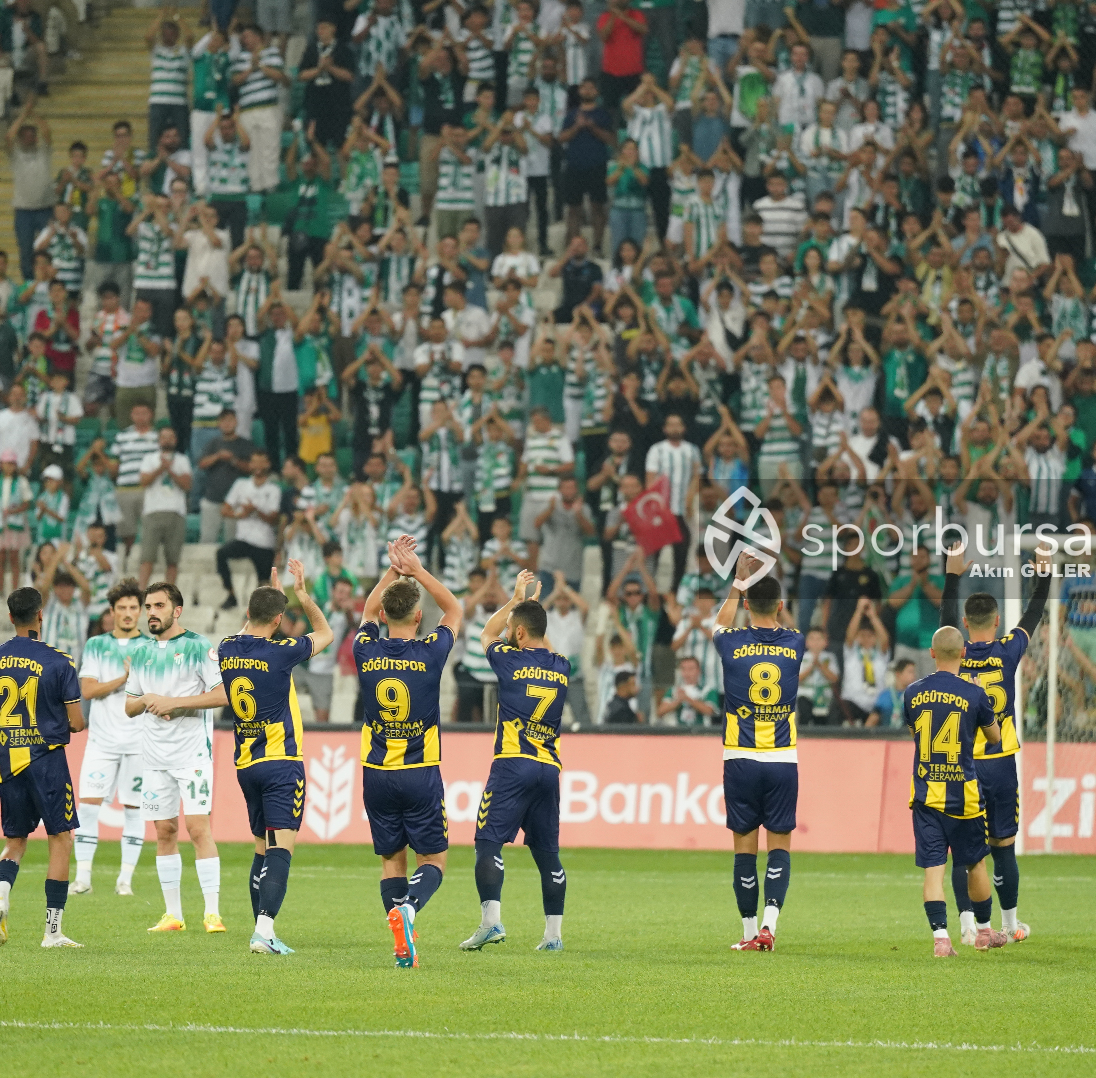 BURSASPOR - SÖĞÜTSPOR MAÇ FOTOĞRAFLARI