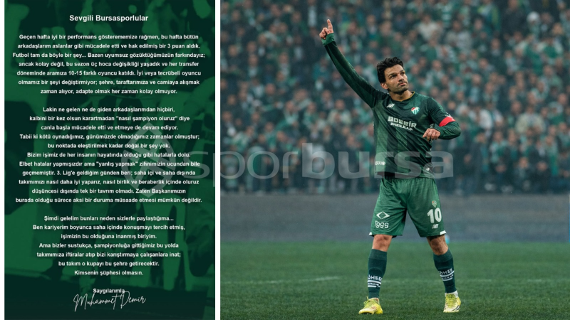 Muhammet Demir: Yanlış yapmak aklımın ucundan geçmedi!