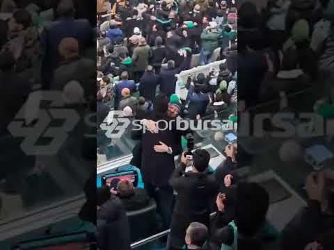 Bursaspor Başkanı Enes Çelik, golü böyle kutladı!🐊 #sporbursatr #bursaspor