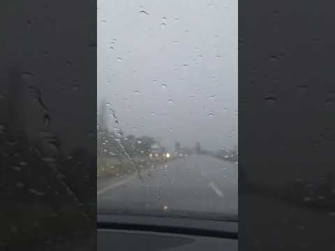 Bursaspor maçı öncesi Fethiye yolunda yoğun yağış hakim!.. #sporbursatr #bursaspor