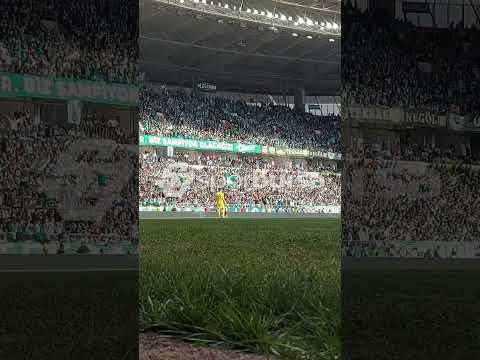 "Yeşil-Beyaz sevdalı yürekler, korku bilmez her yere giderler!" 📢🐊 #sporbursatr #bursaspor