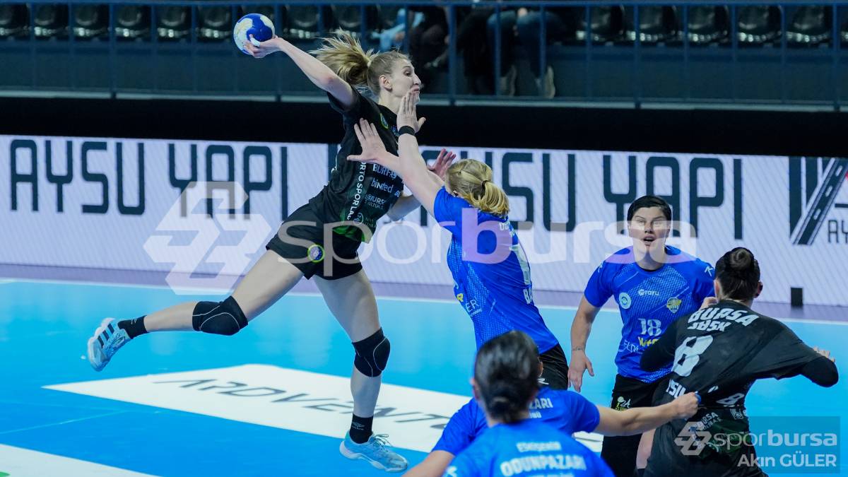 BURSA BÜYÜKŞEHİR BELEDİYESİ - ODUNPAZARI SK HENTBOL MAÇI FOTOĞRAFLARI