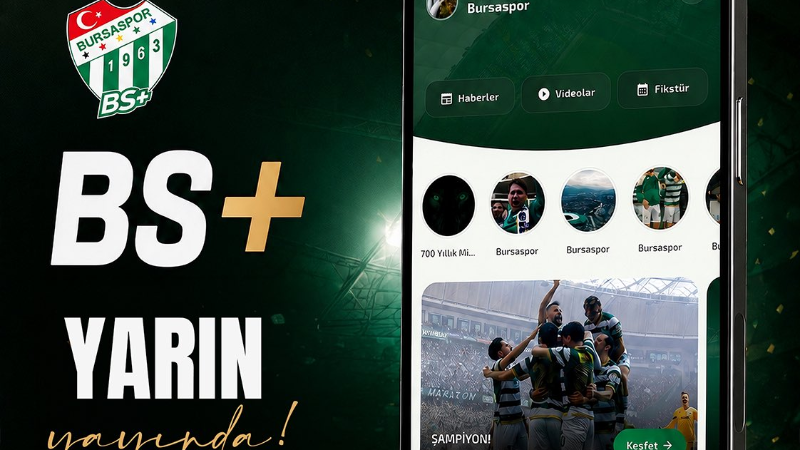 Bursaspor Plus uygulaması başlıyor!
