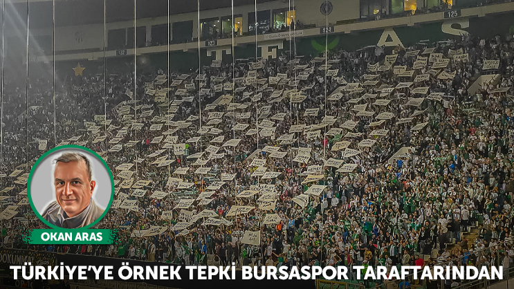 Türkiye’ye örnek tepki Bursaspor taraftarından