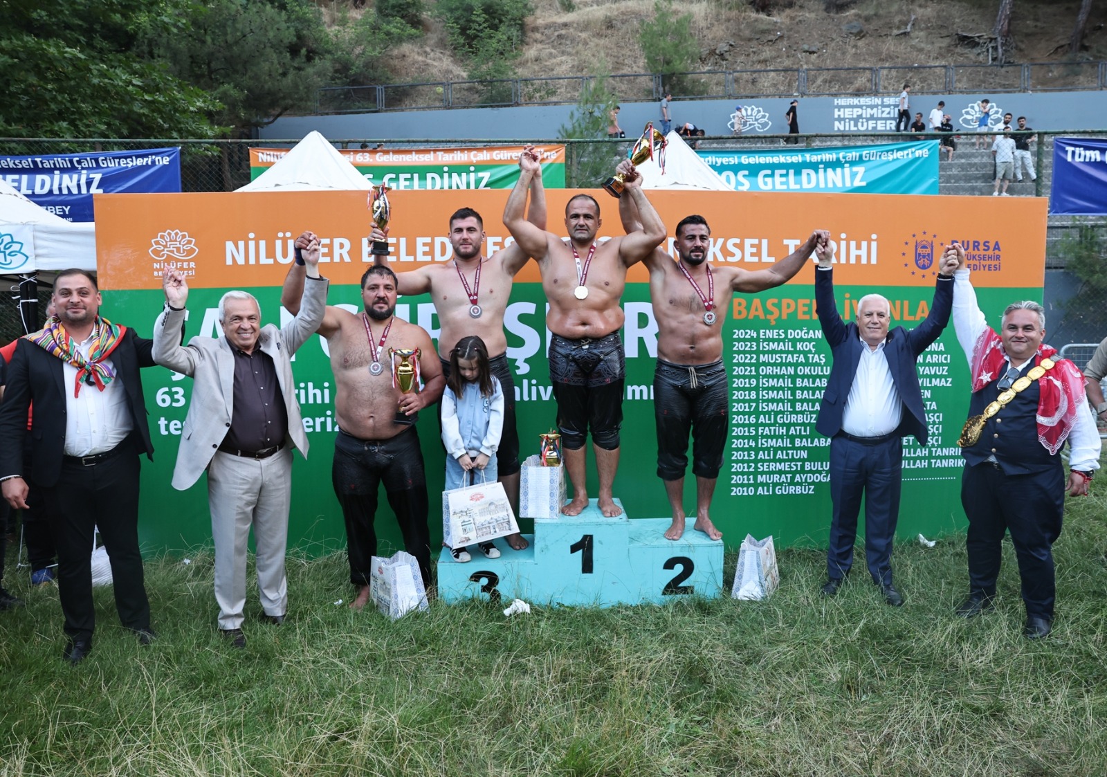 Çalı’da başpehlivan Mehmet Yeşil Yeşil'in