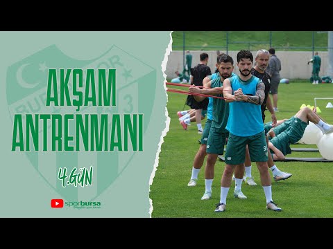 Bursaspor, Erzurum kampında dördüncü güne akşam antrenmanı ile devam ediyor