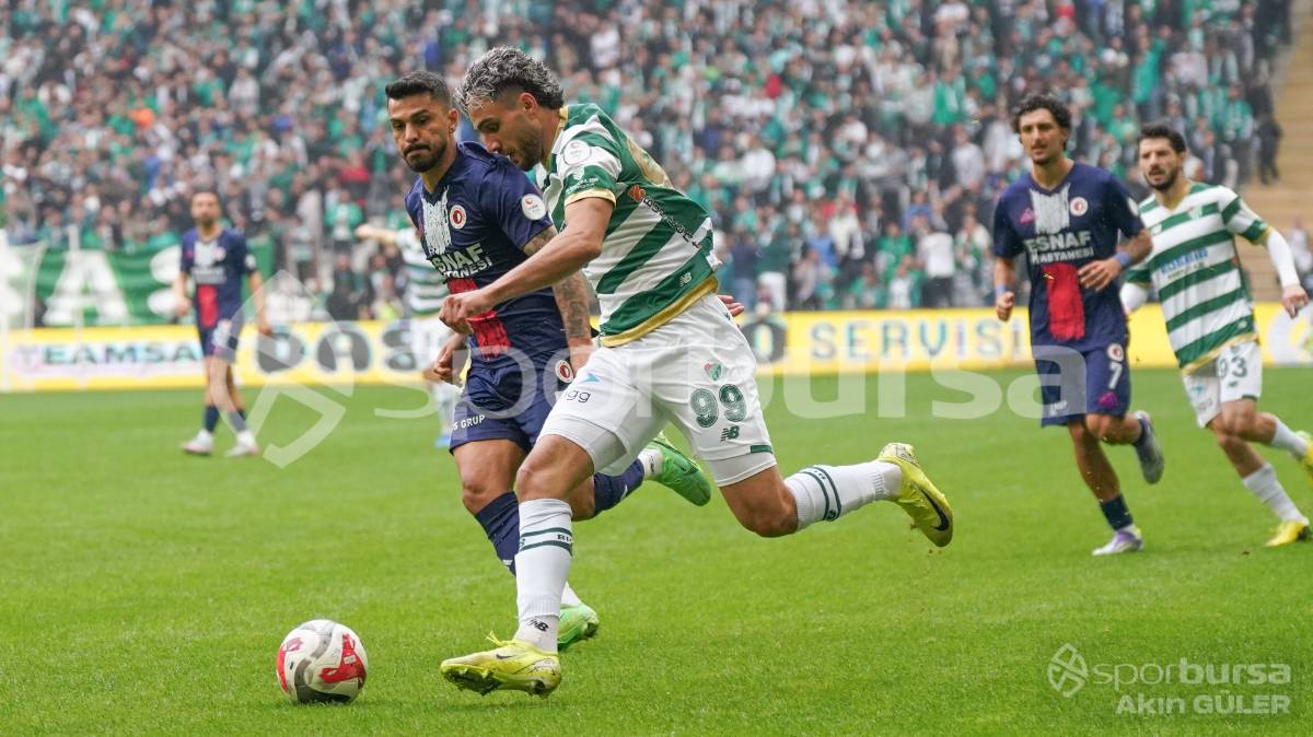 BURSASPOR - FETHİYESPOR MAÇ FOTOĞRAFLARI