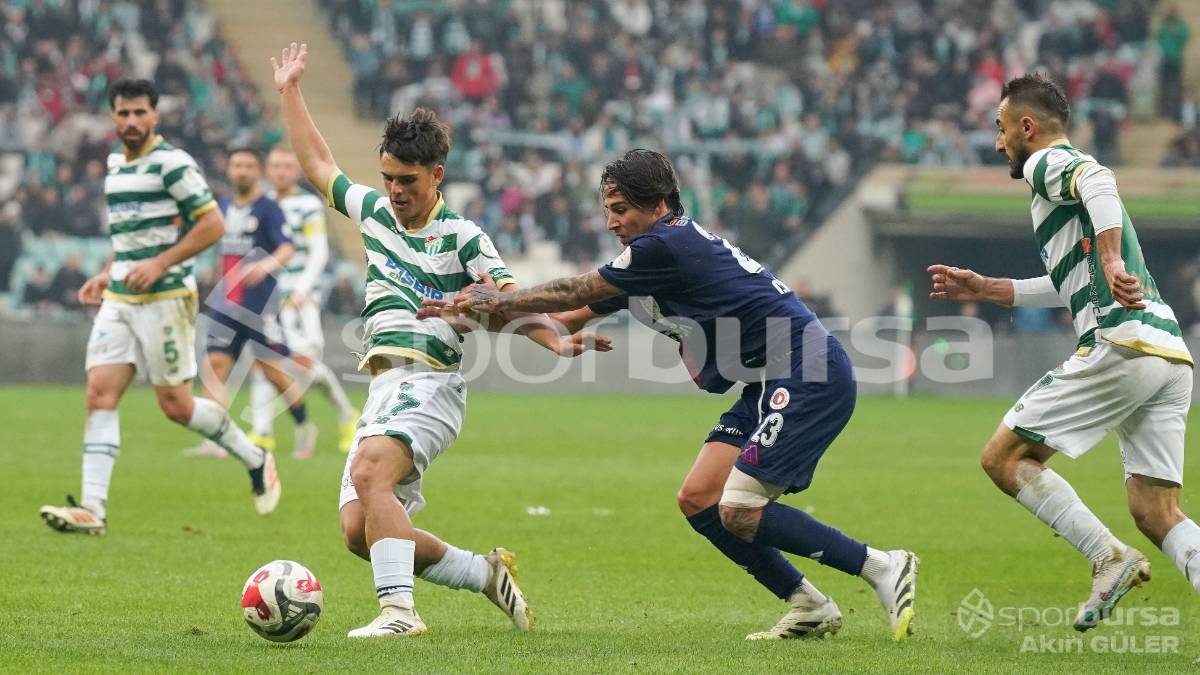 BURSASPOR - FETHİYESPOR MAÇ FOTOĞRAFLARI