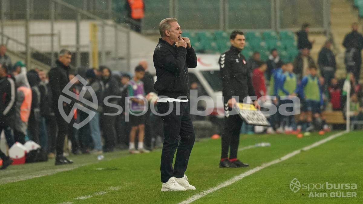 BURSASPOR - FETHİYESPOR MAÇ FOTOĞRAFLARI