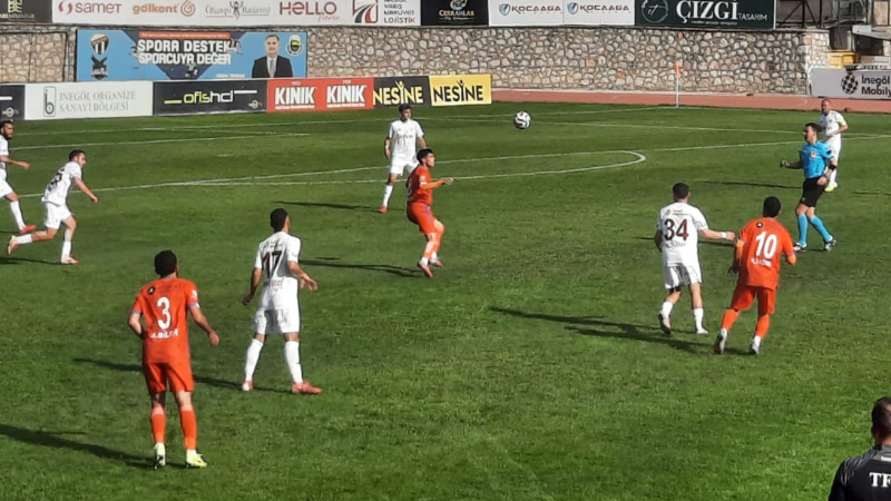 Sultan Su İnegölspor’un galibiyet serisi bozuldu