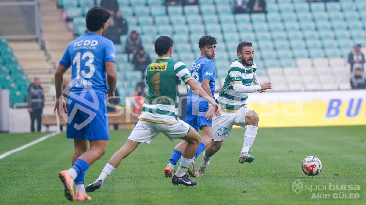 BURSASPOR - ANKARA DEMİRSPOR MAÇ FOTOĞRAFLARI