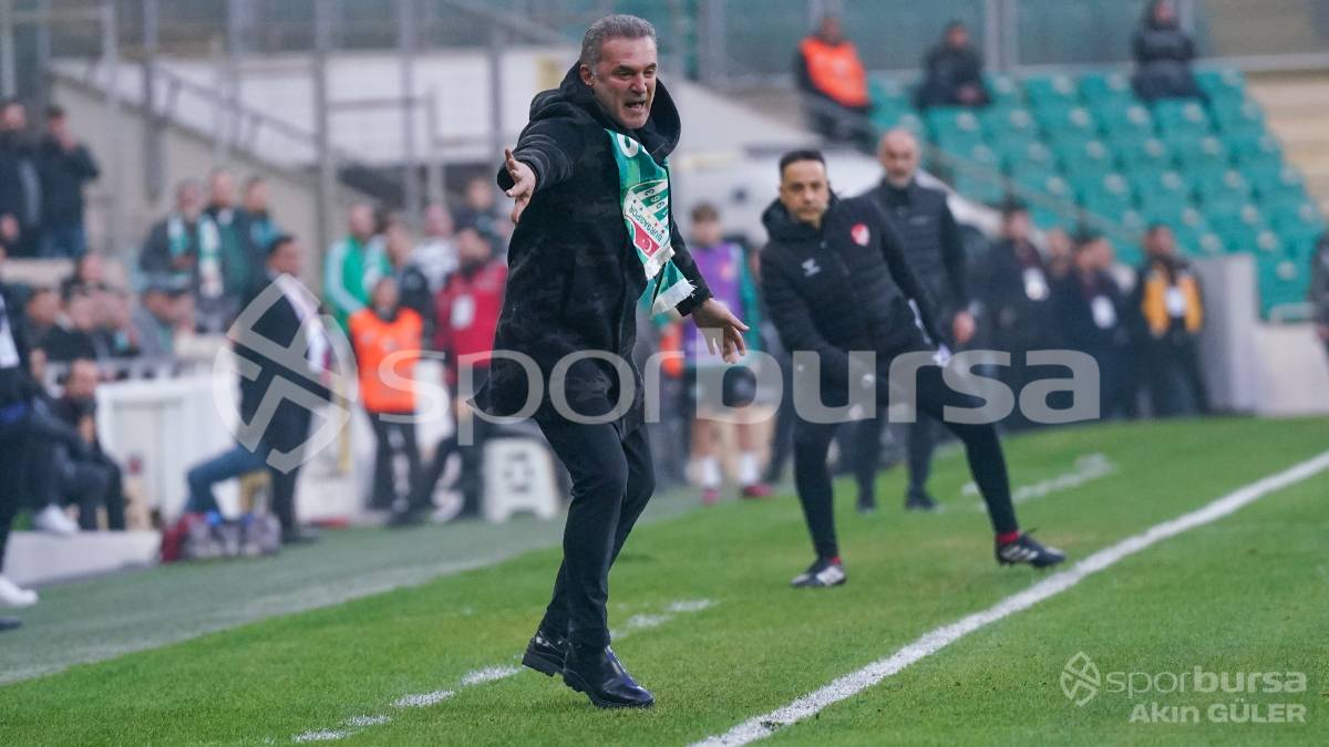 BURSASPOR - ANKARA DEMİRSPOR MAÇ FOTOĞRAFLARI