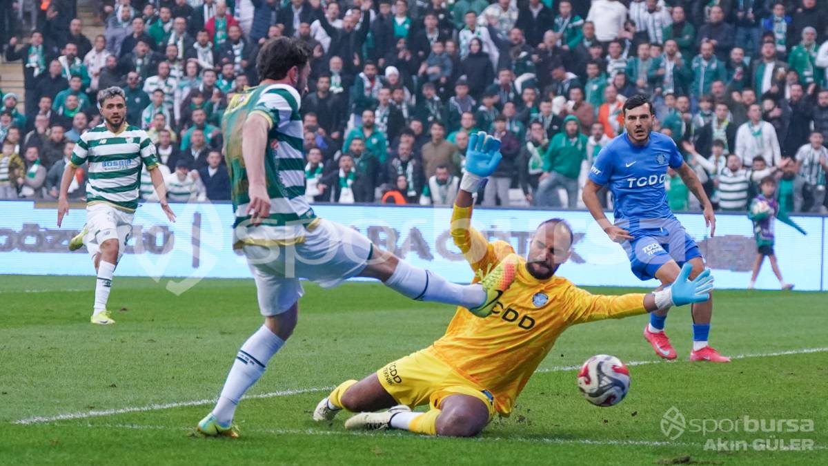 BURSASPOR - ANKARA DEMİRSPOR MAÇ FOTOĞRAFLARI