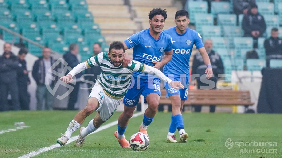 BURSASPOR - ANKARA DEMİRSPOR MAÇ FOTOĞRAFLARI