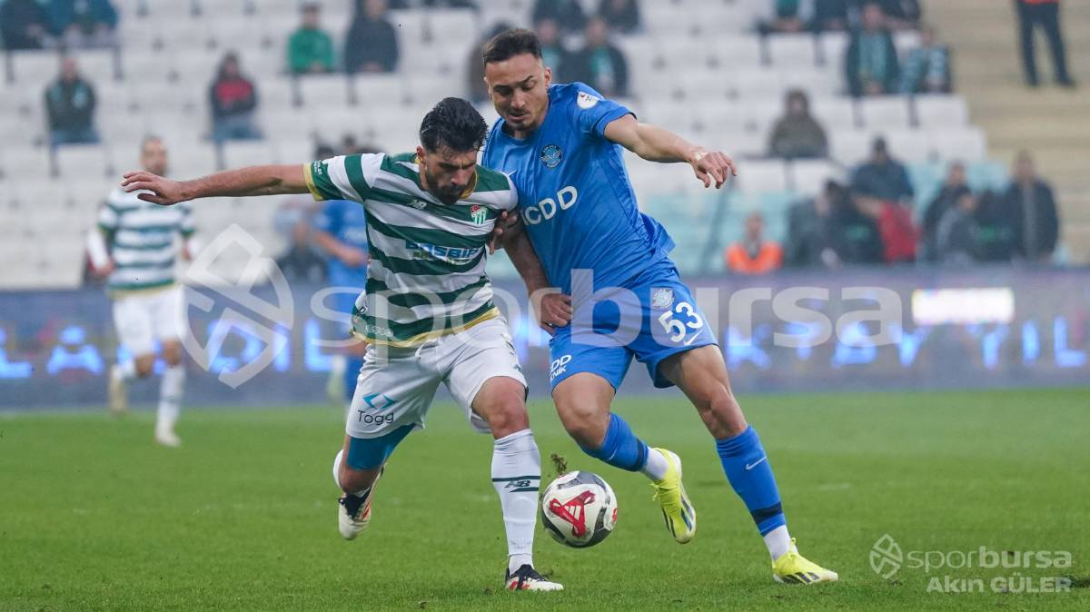 BURSASPOR - ANKARA DEMİRSPOR MAÇ FOTOĞRAFLARI