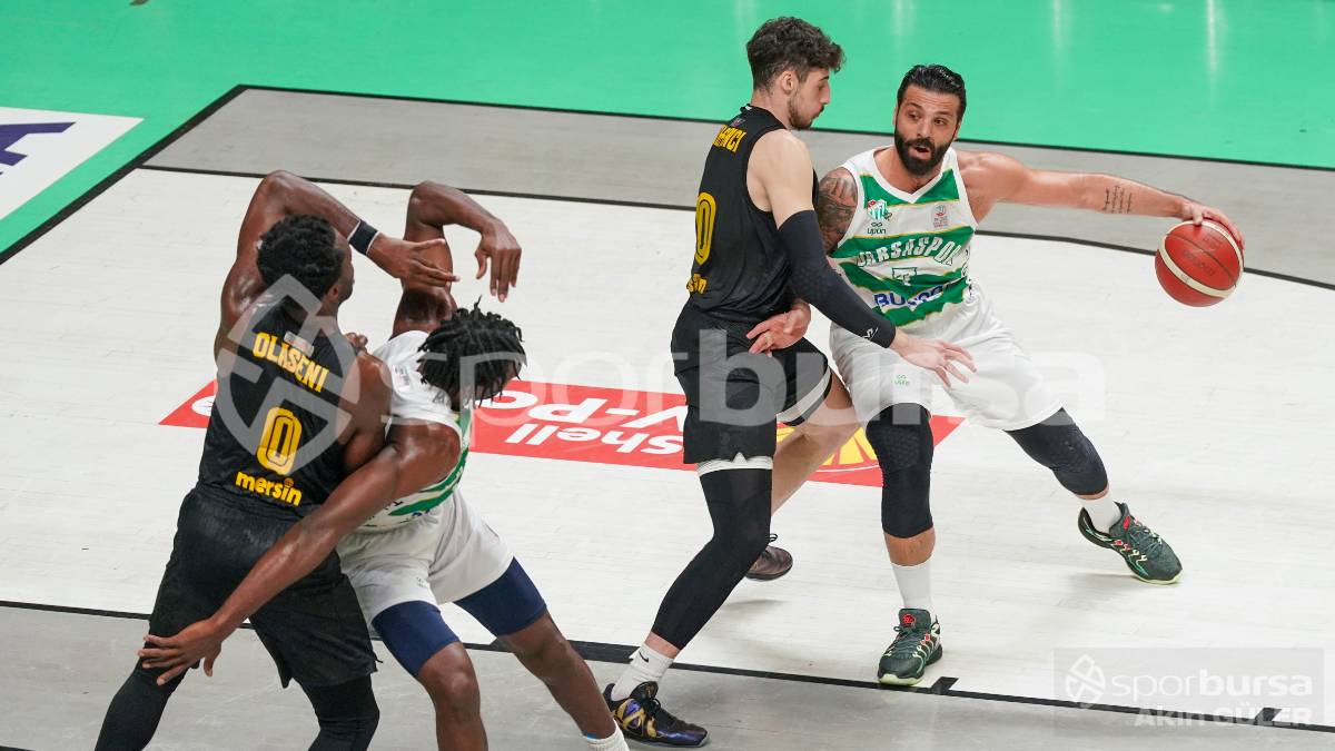 BURSASPOR BASKETBOL - MERSİNSPOR MAÇ FOTOĞRAFLARI