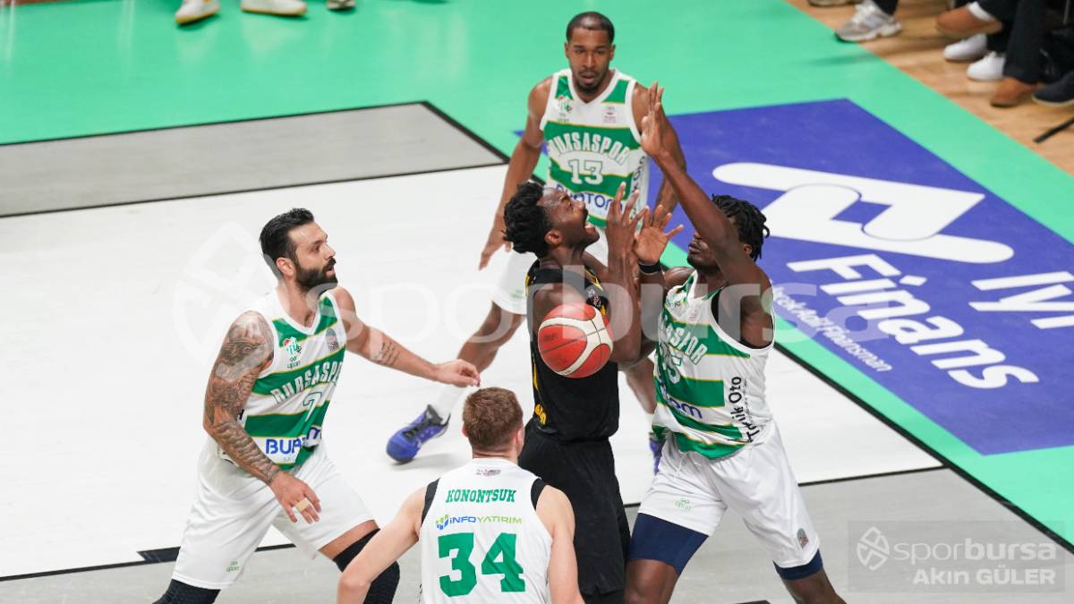 BURSASPOR BASKETBOL - MERSİNSPOR MAÇ FOTOĞRAFLARI