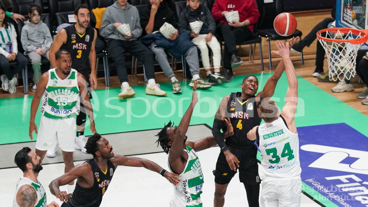 BURSASPOR BASKETBOL - MERSİNSPOR MAÇ FOTOĞRAFLARI