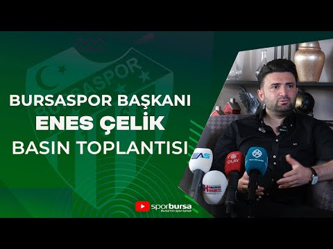 Bursaspor Başkanı Enes Çelik basın mensuplarının sorularını yanıtlıyor...