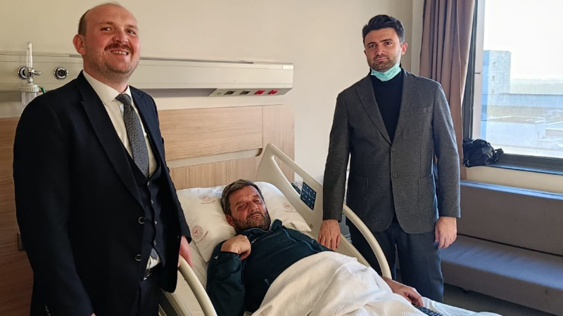 Başkan Çelik’ten Amigo Selim’e "geçmiş olsun" ziyareti