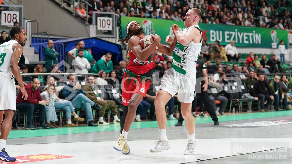 BURSASPOR - KARŞIYAKA BASKETBOL MAÇI FOTOĞRAFLARI