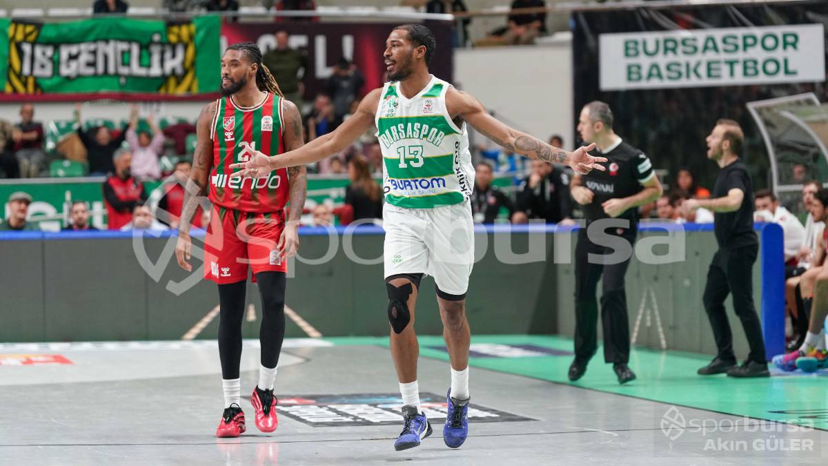 BURSASPOR - KARŞIYAKA BASKETBOL MAÇI FOTOĞRAFLARI