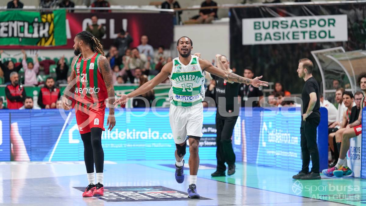 BURSASPOR - KARŞIYAKA BASKETBOL MAÇI FOTOĞRAFLARI