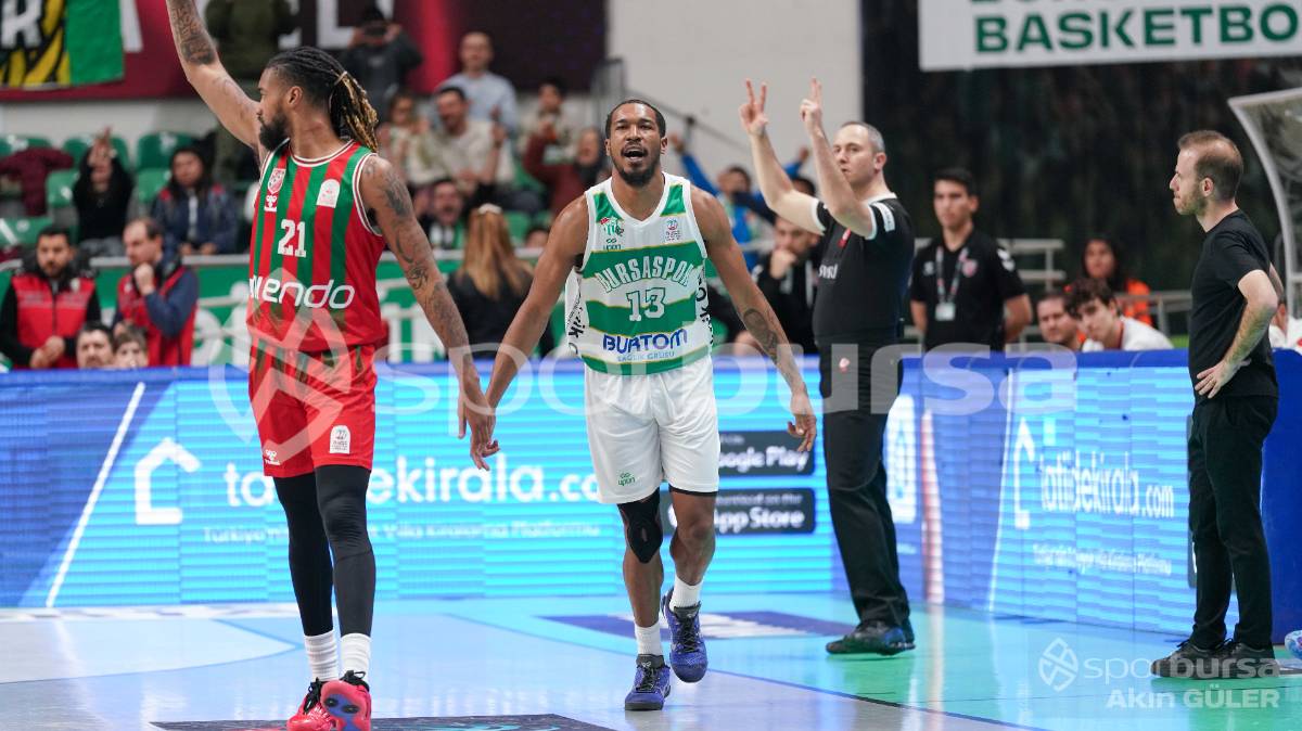 BURSASPOR - KARŞIYAKA BASKETBOL MAÇI FOTOĞRAFLARI