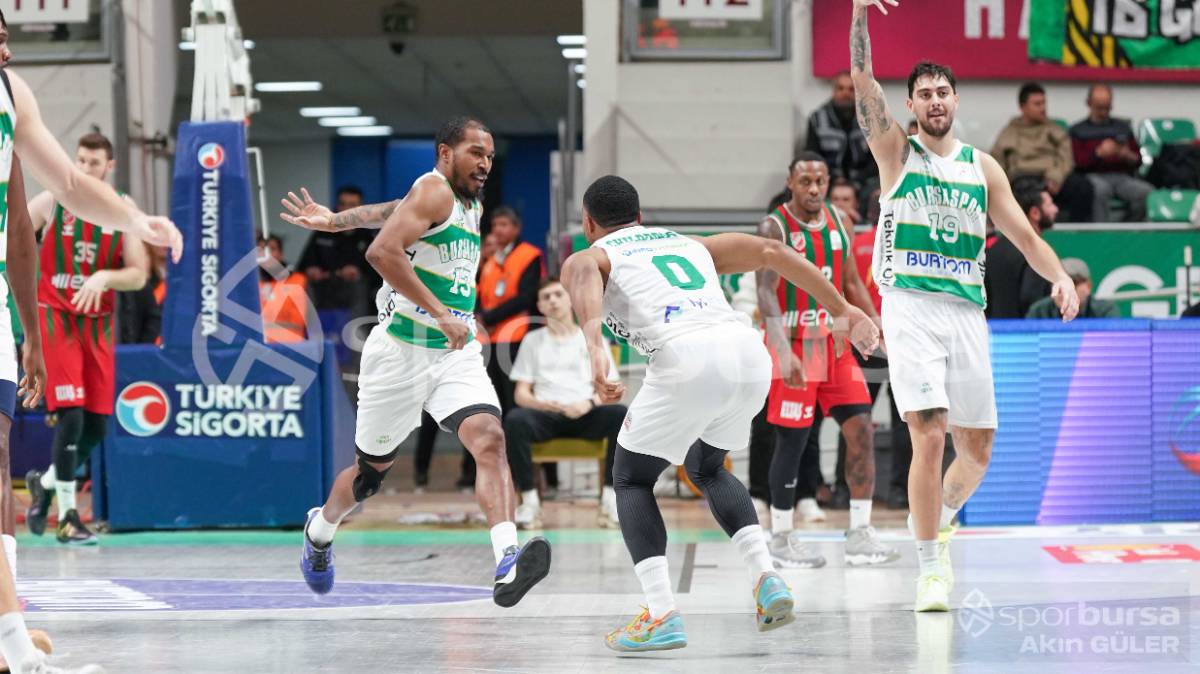 BURSASPOR - KARŞIYAKA BASKETBOL MAÇI FOTOĞRAFLARI