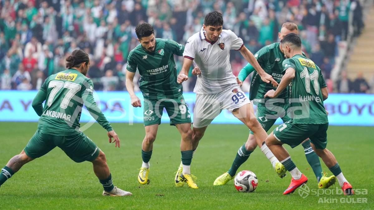 BURSASPOR - YENİ MERSİN İDMAN YURDU MAÇI FOTOĞRAFLARI
