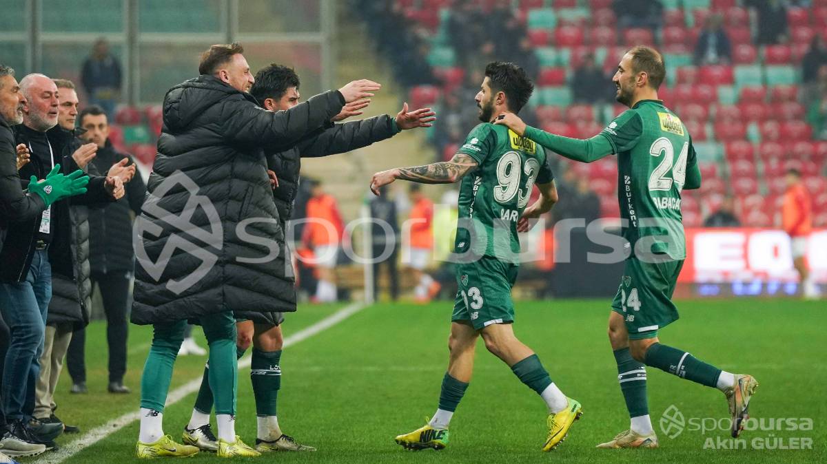 BURSASPOR - YENİ MERSİN İDMAN YURDU MAÇI FOTOĞRAFLARI