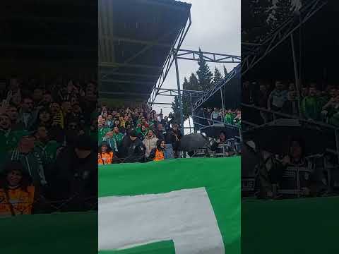 Bursaspor raraftarı Menemen' İlçe Stadyumu'ndaki yerini aldı! 🐊 #sporbursatr #bursaspor