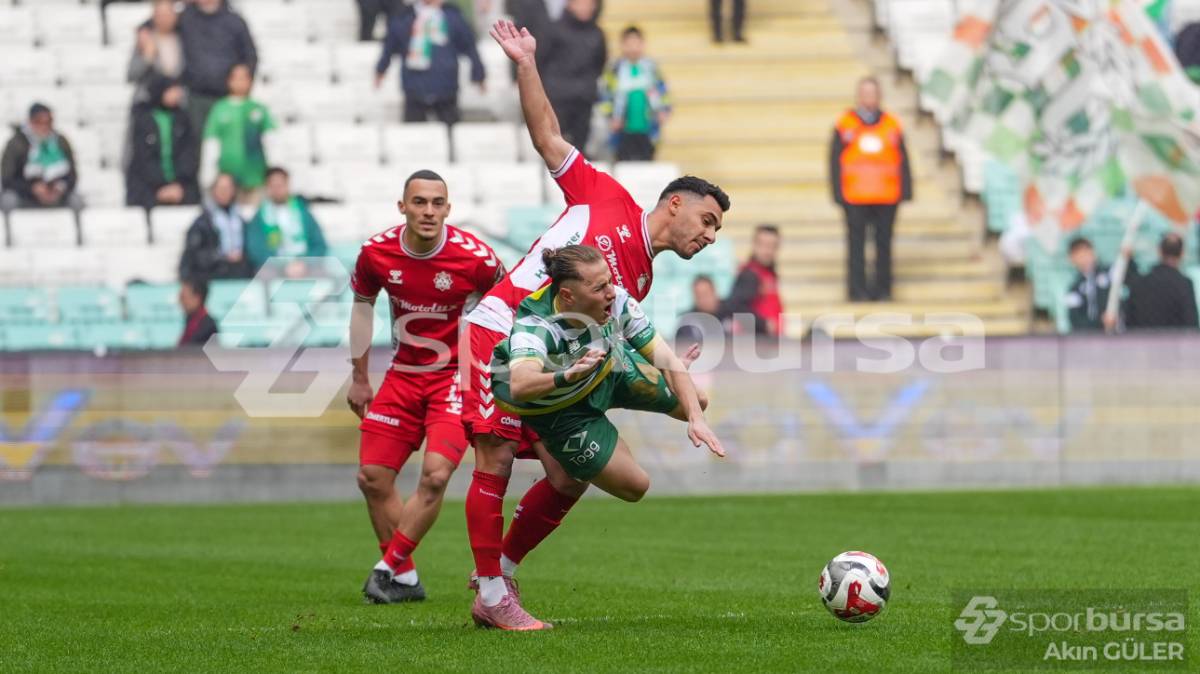 BURSASPOR - AKSARAY BELEDİYESPOR MAÇ FOTOĞRAFLARI