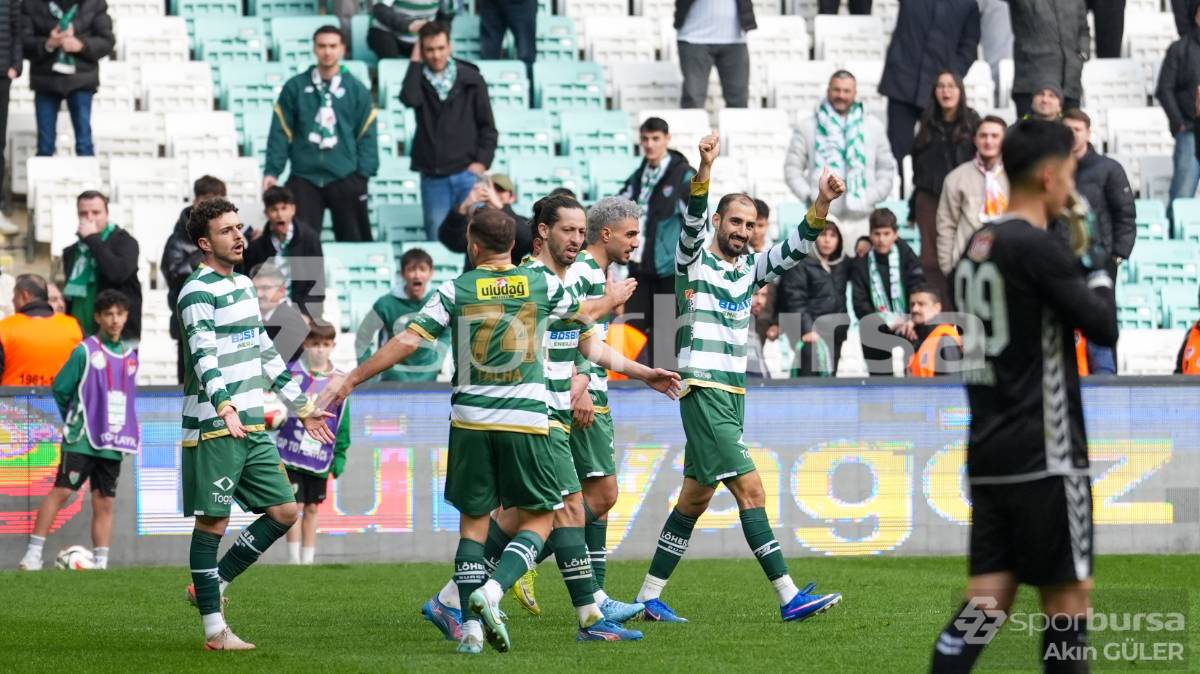 BURSASPOR - AKSARAY BELEDİYESPOR MAÇ FOTOĞRAFLARI