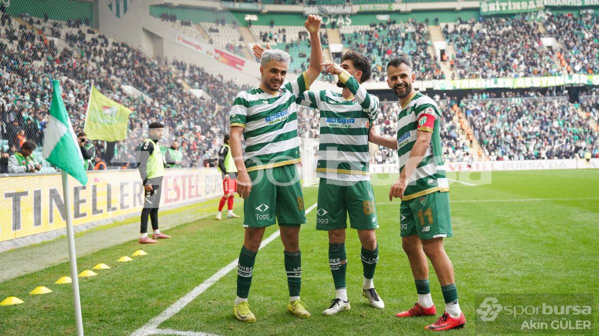 BURSASPOR - AKSARAY BELEDİYESPOR MAÇ FOTOĞRAFLARI
