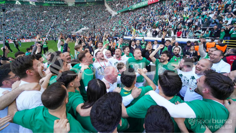 Bursaspor'un şampiyonluk maçından çok özel anlar Foto Galeri'de