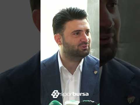 Bursaspor Başkanı Enes Çelik: "Yabancı bir oyuncuyla anlaştık, ancak..." #sporbursatr #bursaspor