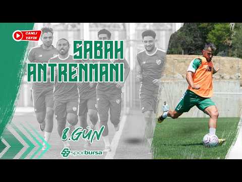 Bursaspor, Bolu kampında sekizinci güne sabah antrenmanı ile devam ediyor..