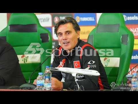 A Milli Takım Teknik Direktörü Vincenzo Montella Basın Toplantısı #Türkiye #Bizimçocuklar